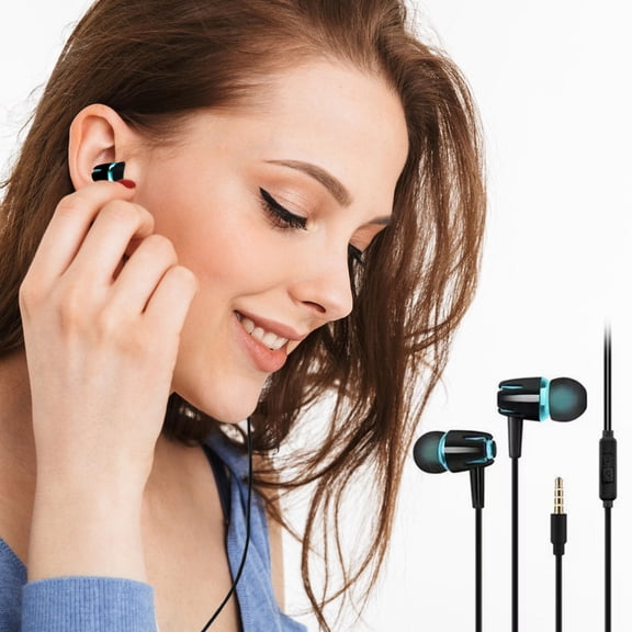 Oxodoi Wired Earbuds with Microphone,Noise-Isolating In-Ear Headphones,High-Definition Stereo Sound,Compatible with 3.5mm Devices