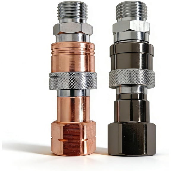 Oxy Acetylene Torch Quick Connects Fittings| Fit 9/16"-18 B Fittings | QDB10 Heavy-duty Safe and Durable Design|Special Corrosion-Resistant Materials|OEM