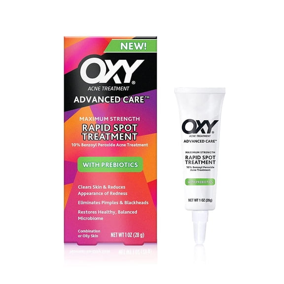 Oxy Advanced Care Maximum Strength Rapid Spot Treatment with Prebiotics