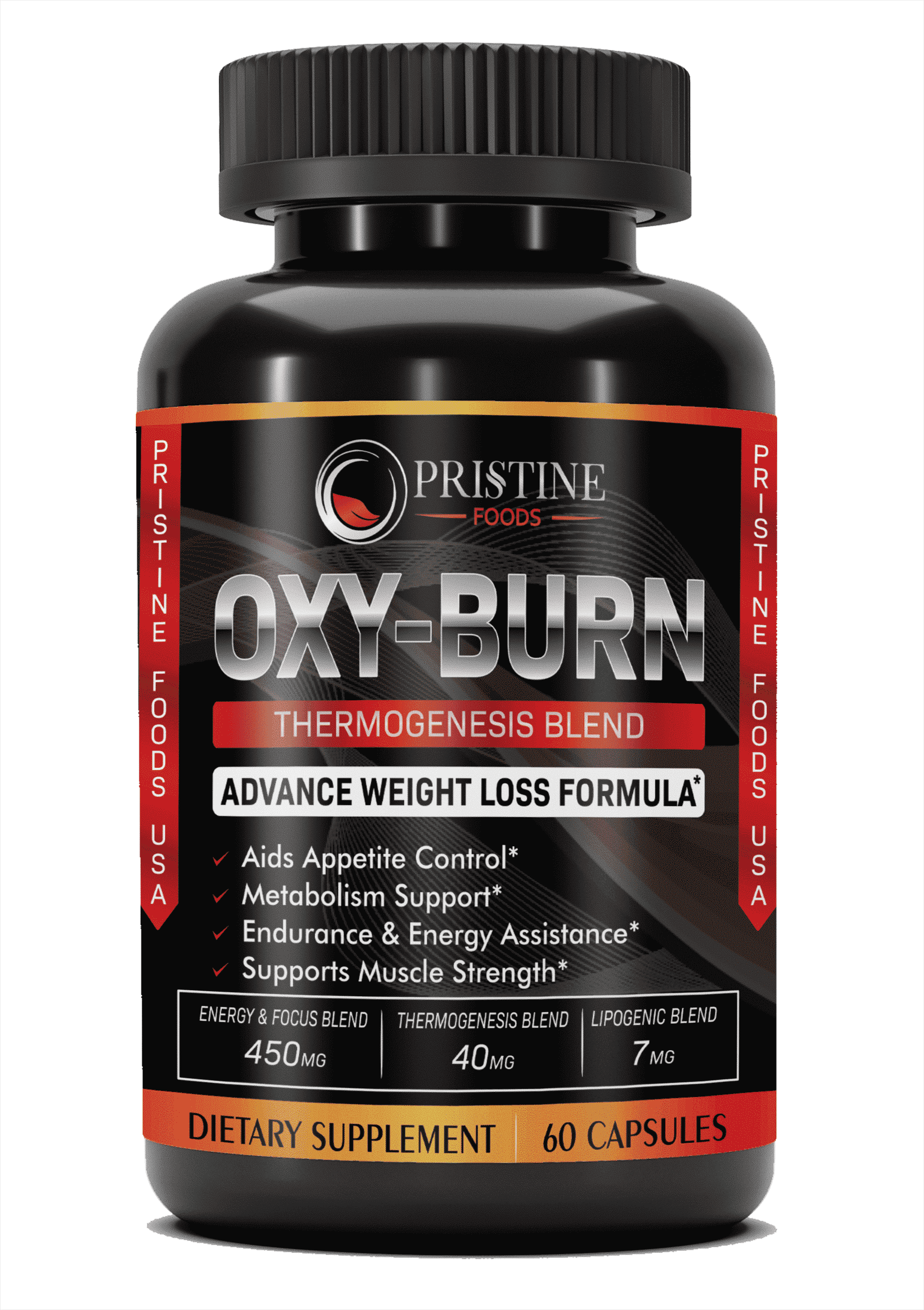 Pristine Foods Oxy Burn Natural Weight Management Supplement, 60 Capsules