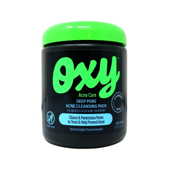 OXY Acne Care Deep Pore Acne Cleansing Pads, 90 Count (Pack of 10)