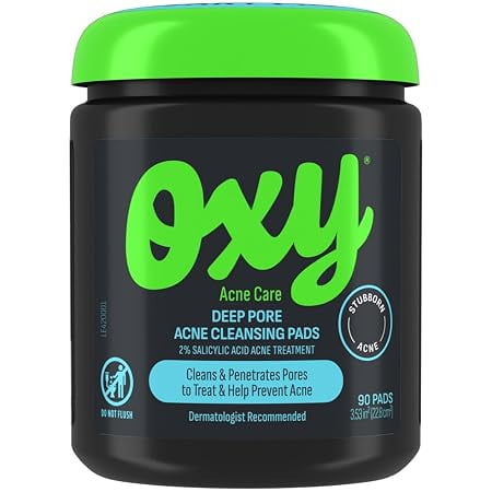 Oxy Deep Pore Acne Facial Cleansing Pads, Salicylic Acid, 90 Pads