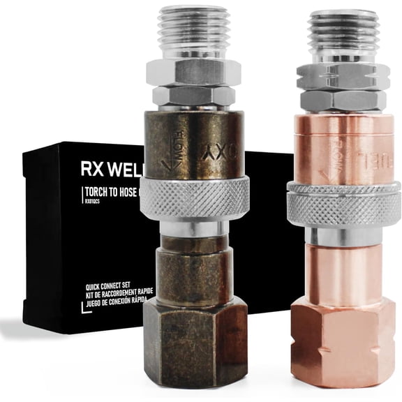 Oxy-Fuel Quick Connect Torch To Hose Fittings, Cutting Torch Hose Quick Connect Sets