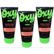 Oxy Maximum Strength Acne Cream Cleanser 10% Benzoyl Peroxide Acne Treatment 5 oz Pack of 3