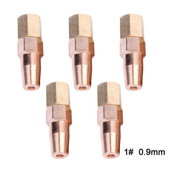 Oxy Propane Welding Nozzle Brass Welding Tip for H01-6 Welding Torch Pack of 5