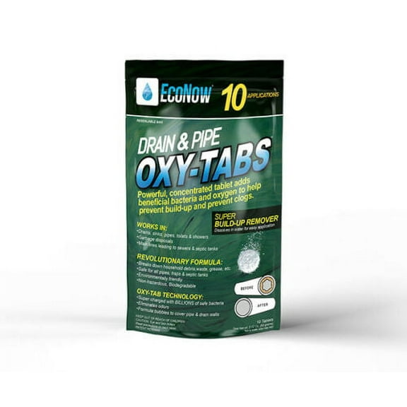 Oxy-tabs Powerful Extra Strength Drain and Pipe Cleaner Tablets - 10 counts