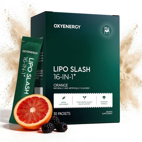 OxyEnergy Lipo-S Advanced Plant-Based Formula Supplement Strips, 30 Count