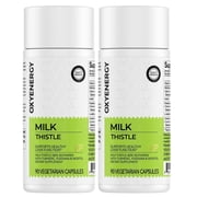 OxyEnergy Silymarin Milk Thistle 300mg Extract with Vitamin C, Inositol & Pueraria   Daily Liver Support and Antioxidant   180 Vegetarian Capsules2 Pack