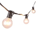 thumbnail image 1 of OxyLED Outdoor Patio String Light Set, G40 Clear Globe Bulbs, 25 Ft  Black Cord Fairy Christmas Party Light - Set of 25 Clear Bulbs, 1 of 6