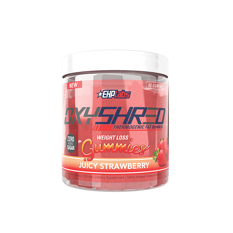 l carnitine appetite suppressant reddit EHP LABS OxyShred Weightloss Gummies, Juicy Strawberry, 80 count