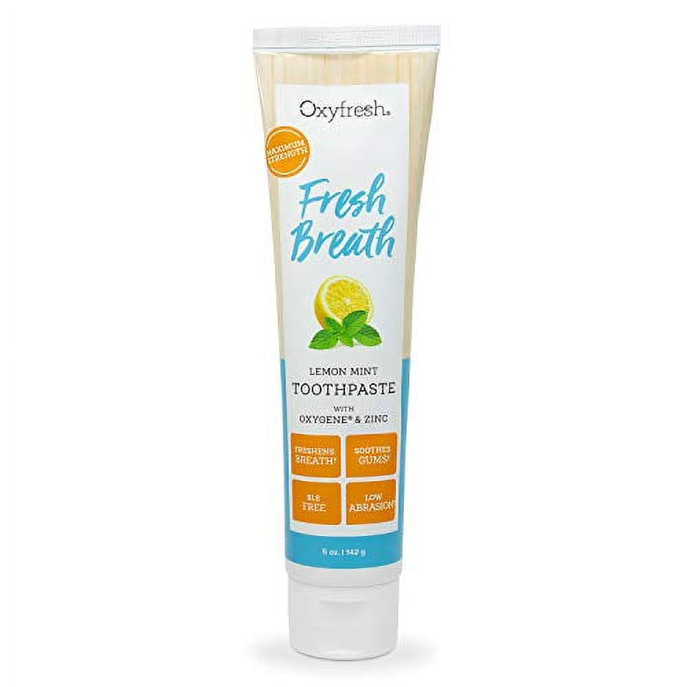 Oxyfresh Maximum Fresh Breath Lemon Mint Toothpaste SLS Free
