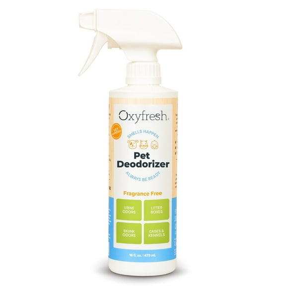 Oxyfresh Extra Strength Pet Odor Eliminator Spray, No Fragrance & No Harsh Chemicals, Goodbye Stinky Odors, Cat & Dog Deodorizer Works on Contact, Home Upholstery & Auto, Vets & Owners Love It