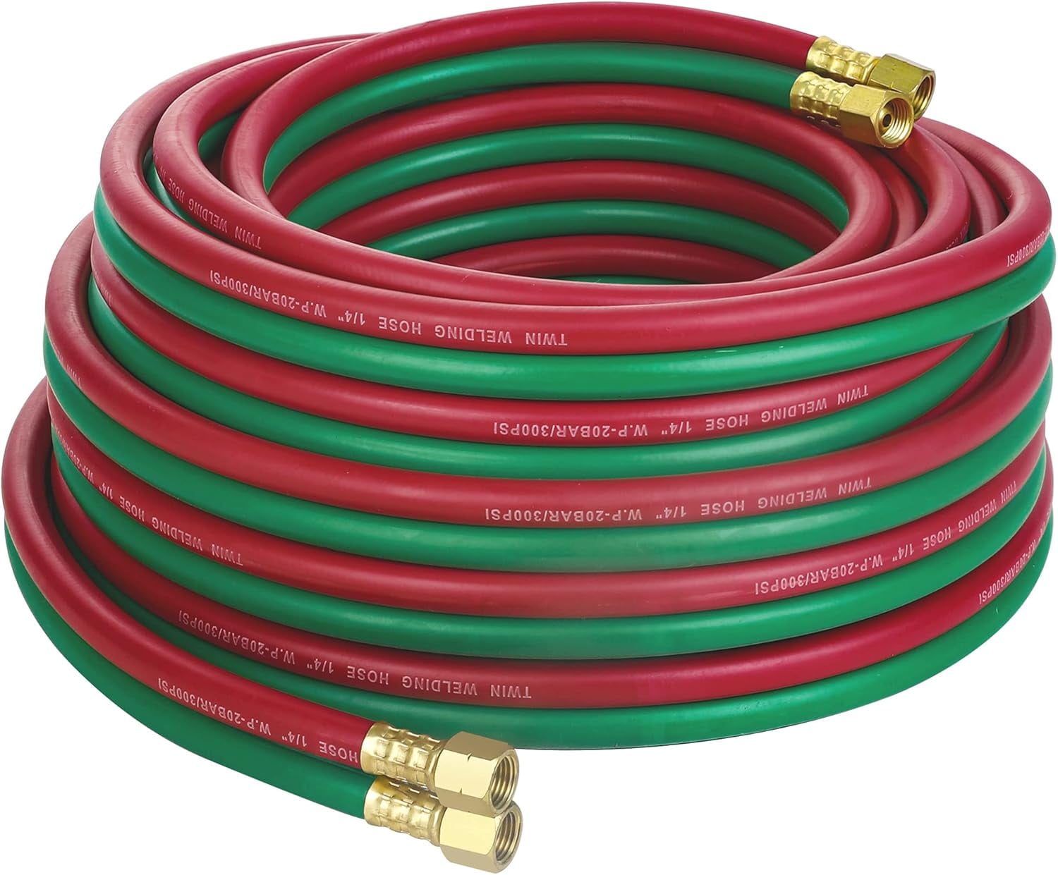 Oxygen Acetylene Hose 1/4-Inch × 50 Feet with 9/16