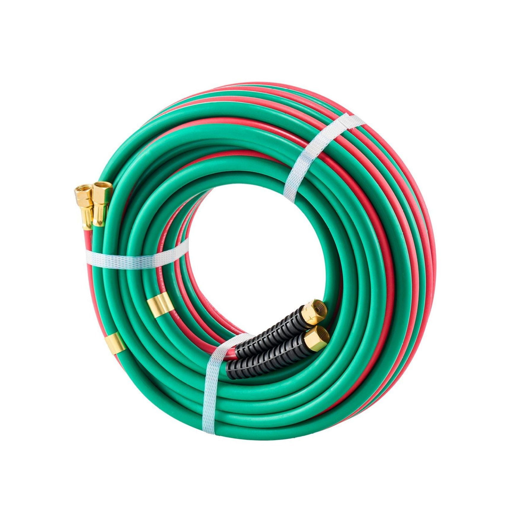 Oxygen Acetylene Hose 1/4 Inch x 50FT, Welding Torch Twin Hose with 9/ ...