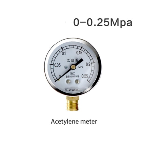 Oxygen/Acetylene/Propane /Nitrogen Flow Meter Gas Flowmeter Dial Pressure Gauge Manometer Pressure Reducing Valve Weld ,Easy to Install