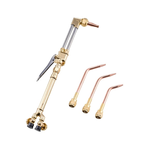 Oxygen Acetylene Torch Kit 14PCS Welding Cutting Set with Case & Hose