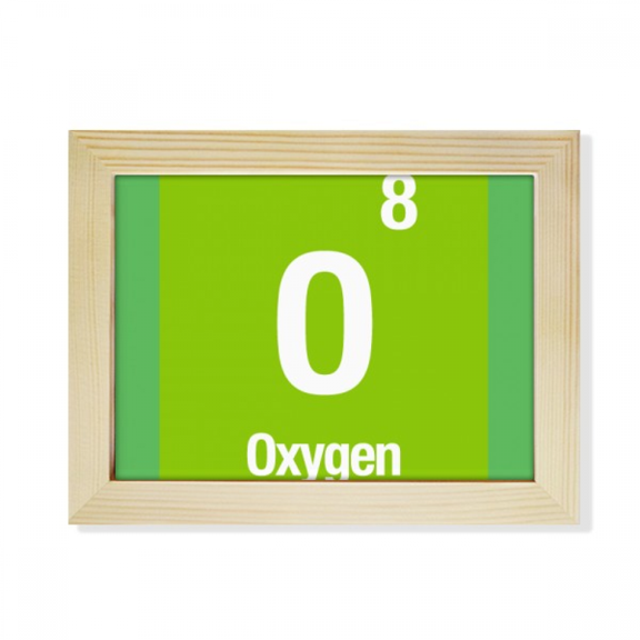 Oxygen Checal Element Science Desktop Photo Frame Picture Art Decoration Painting 6x8 inch
