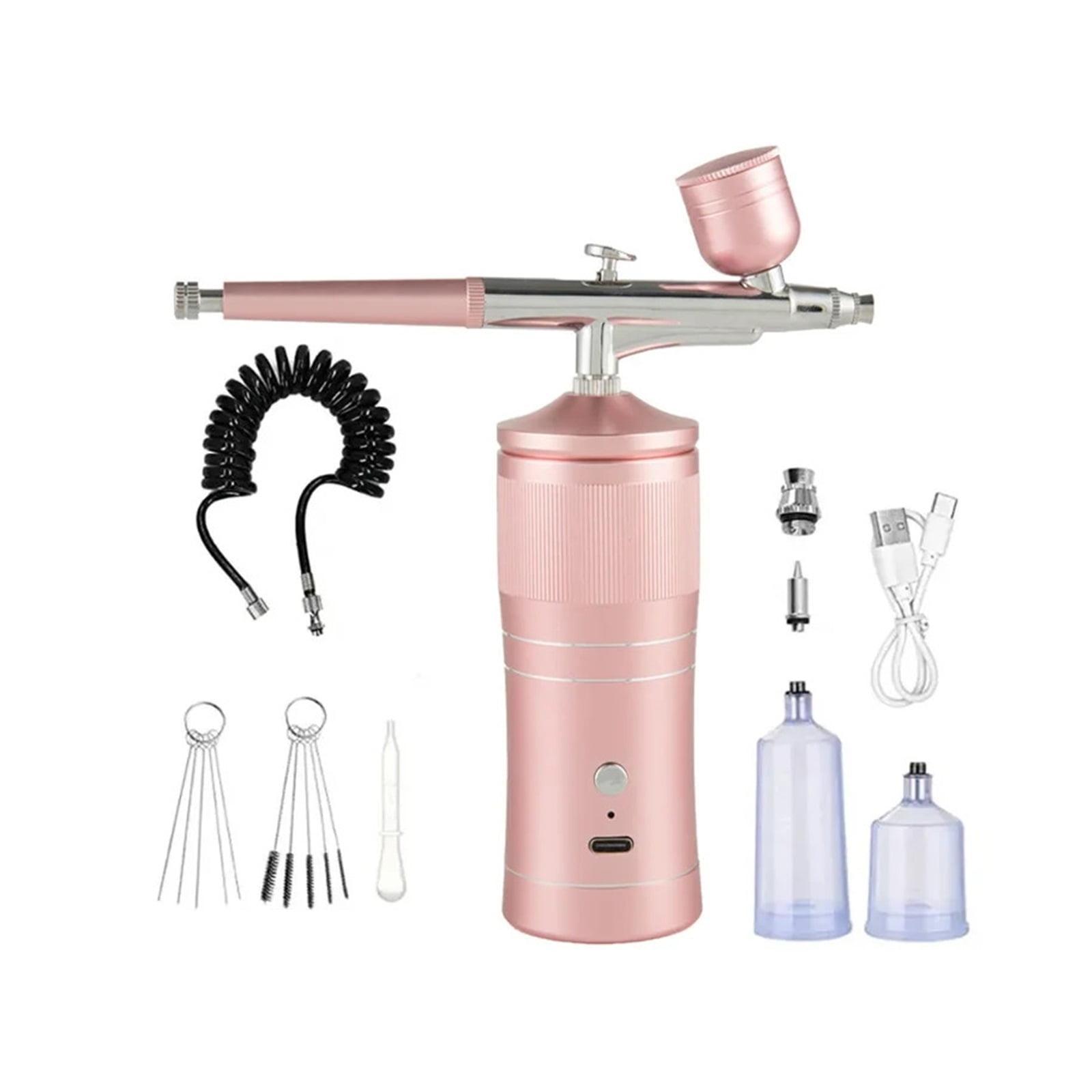 Oxygen Deep Hydrating Machine For Nail Art Tattoo Cake Makeup Rechargeable Airbrush Compressor Kit Air Brush Sprayer Gun Water ,Flexible