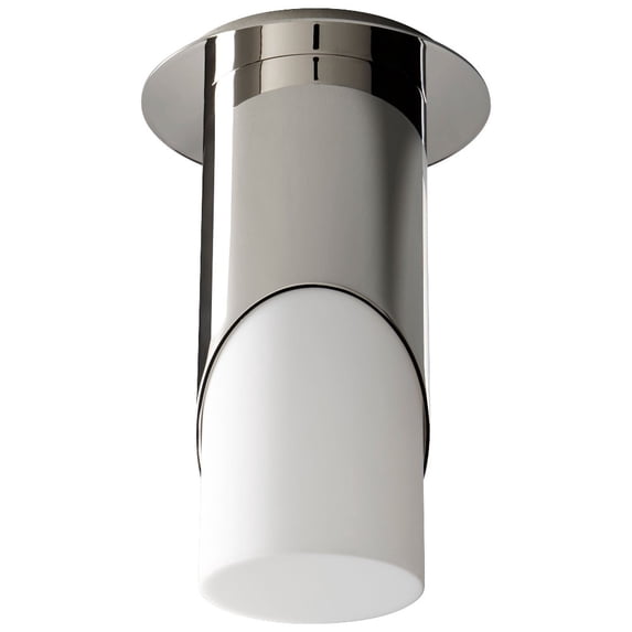 9.25 Inch 120V 5.1W 1 Led Large Acrylic Flush Mount-Polished Chrome Finish Oxygen Lighting 3-354-220