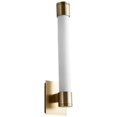 thumbnail image 1 of 15.13 Inch 11.9W 1 Led Wall Sconce-Aged Brass Finish-3000 Color Temperature Oxygen Lighting 3-556-40, 1 of 2