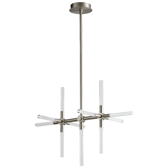 3-603-24 Oxygen Lighting Tali - 33.13 Inch 23.1W 11 LED Chandelier-Satin Nickel Finish