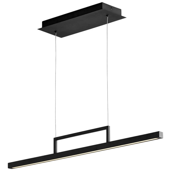 3-66-6 Oxygen Lighting Stylus - 33.5 Inch 19W 1 LED Pendant-White Finish