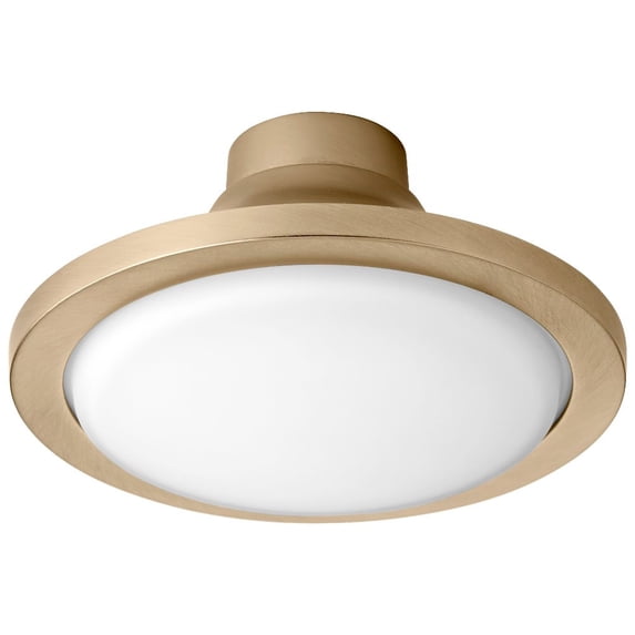 7.38 Inch 18W 1 Led Ceiling Fan Light Kit-Aged Brass Finish Oxygen Lighting 3-9-109-40