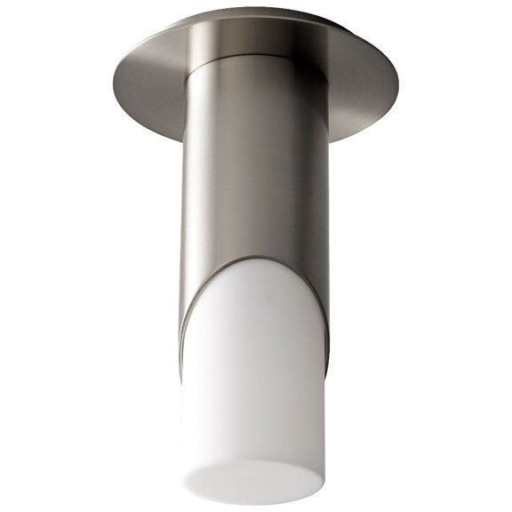 3-353-224-Oxygen Lighting-Ellipse - 9.25 Inch 120V 5.1W 1 LED Small Acrylic Flush Mount-Satin Nickel Finish