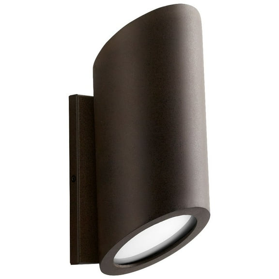 3-750-22-Oxygen Lighting-Kiko - 12 Inch 10.1W 120V 1 LED Wall Sconce-Oiled Bronze Finish-White Shade Color