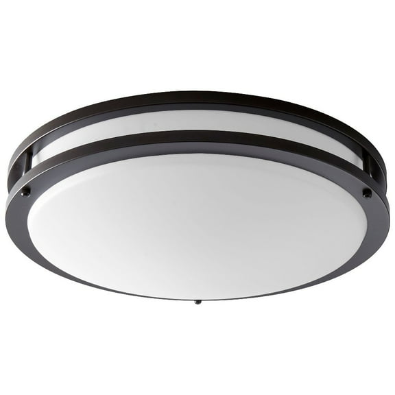 Oxygen Lighting - Oracle - 10.1W 2 LED Flush Mount with Emergency-4.25 Inches