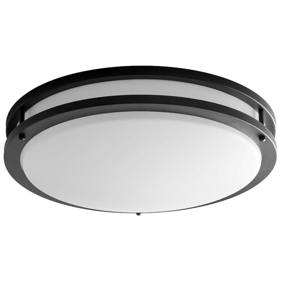Oxygen Lighting - Oracle - 10.1W 2 LED Flush Mount with Emergency-4.25 Inches
