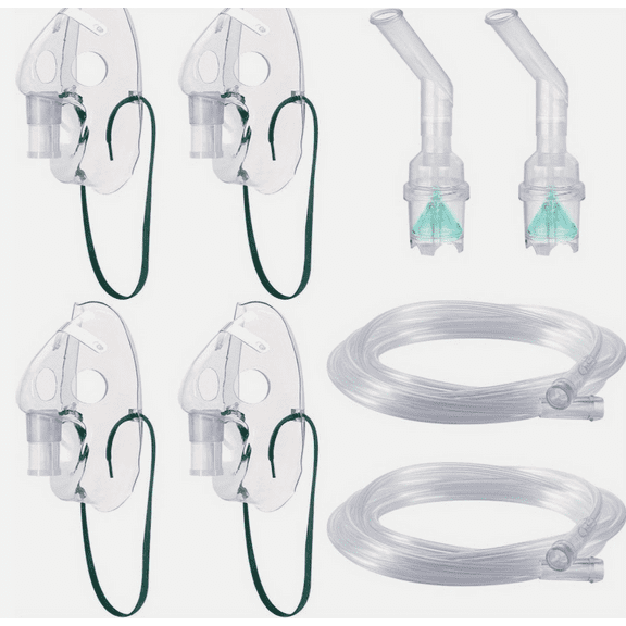 Oxygen Mask, ElongatedOxygen Breathing Mask for Adult, Oxygen Mask Kit And Tubing(2 PCS)