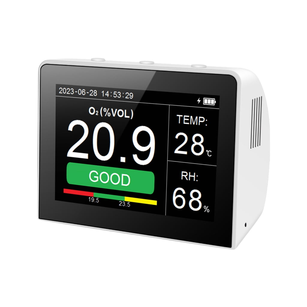 O2 Measurement Device Reed Oxygen Measurement Device Oxygen Monitoring Tool for Environmental ...