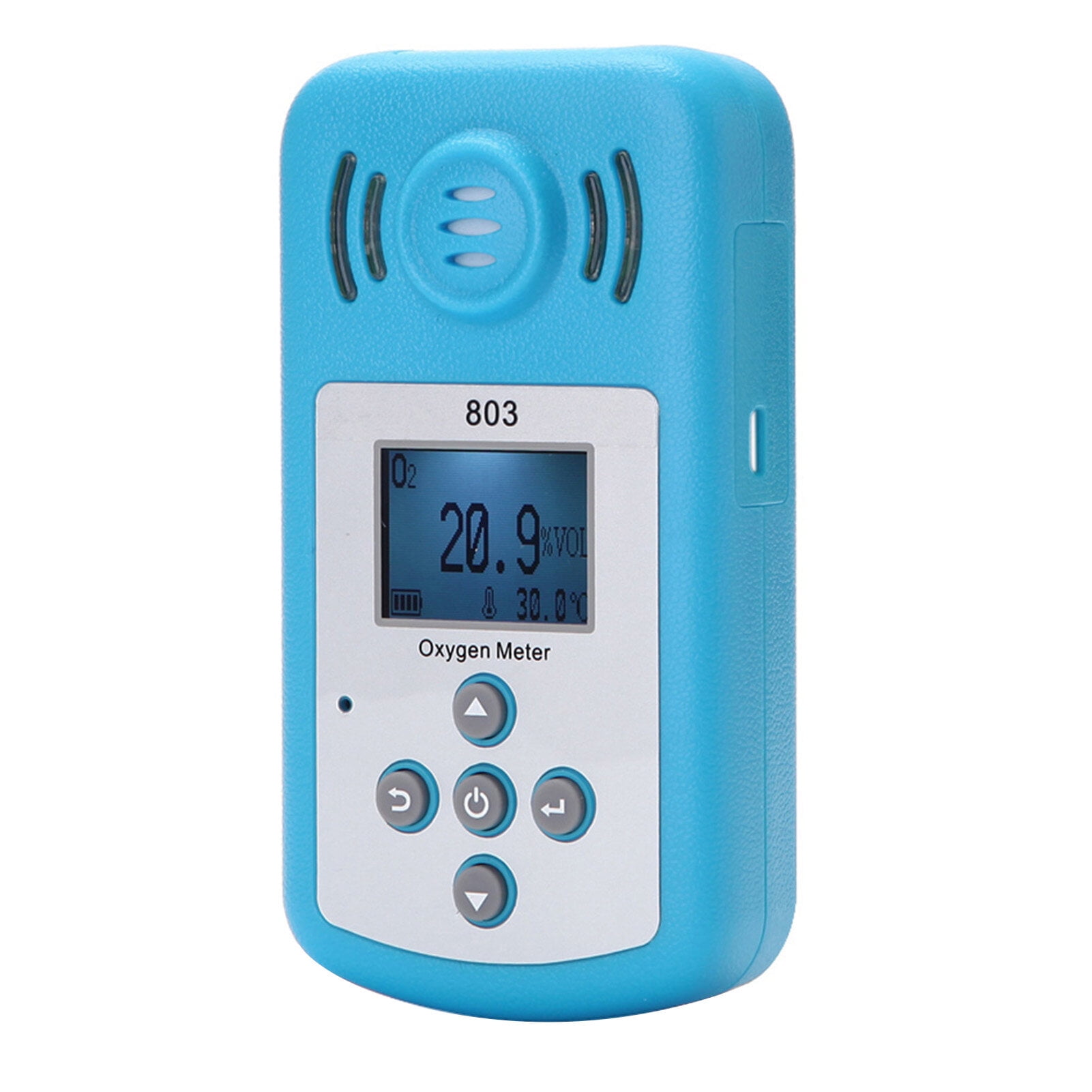 Oxygen Meter Portable Oxygen(O2) Concentration Detector with LCD Display and Sound-light Alarm