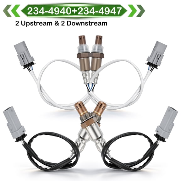 Oxygen O2 Sensor for 2015-2020 Chevy Tahoe GMC Yukon & Yukon XL Cadillac Escalade & ESV 5.3L 6.2L, 2pcs Upstream (234-4940/12659516) + 2pcs Downstream (234-4974/12657188)