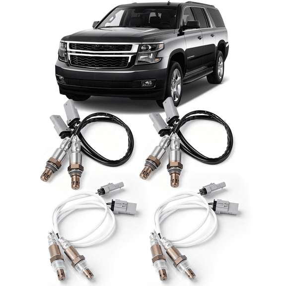 Oxygen O2 Sensor for Chevy Suburban 2015-2020 12659516 Upstream & 12657188 Downstream Replacement Set 4pcs 234-4940,234-4974