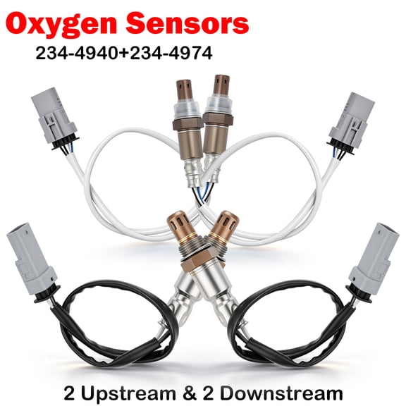 Oxygen O2 Sensors 234-4940 234-4974 Upstream Downstream O2 Sensor fit for Chevy Silverado Suburban Tahoe GMC Sierra Yukon 2015-2018 Cadillac Escalade & ESV 2015-2020 4.3L 5.3L 6.2L
