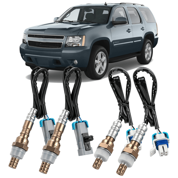Oxygen O2 Sensors for Chevy Tahoe 2008-2014 Upstream & Downstream 234-4668+234-4256 Replacement Kit 4pcs