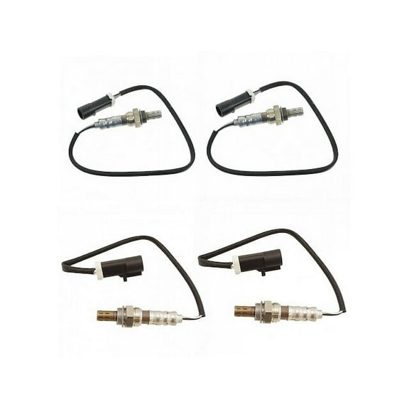 Oxygen Sensor Set 4 Piece - Compatible with 1999 - 2005 Lincoln Navigator 5.4L V8 1998 2000 2001 2002 2003 2004 2006 2007 2008 2009 2010 2011