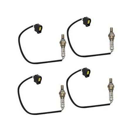 Oxygen Sensor Set 4 Piece - Compatible with 2007 - 2010, 2012 - 2017 Jeep Grand Cherokee 2008 2009 2013 2014 2015 2016