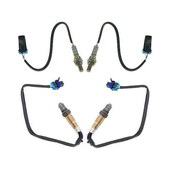 Oxygen Sensor Set 4 Piece - Compatible with 2007 Hummer H2