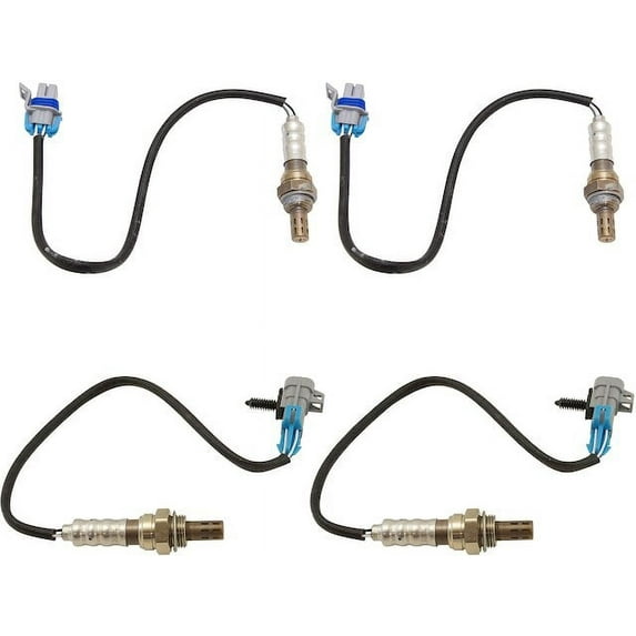 Oxygen Sensor Set 4 Piece - Compatible with 2008 - 2011 Chevy Impala 2009 2010