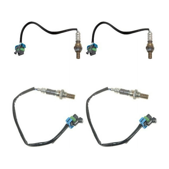 Oxygen Sensor Set 4 Piece - Compatible with 2008 - 2015 GMC Savana 3500 2009 2010 2011 2012 2013 2014