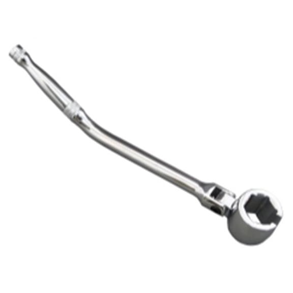 Oxygen Sensor Wrench - Chrome Finish - Long Reach - Flex Head Design