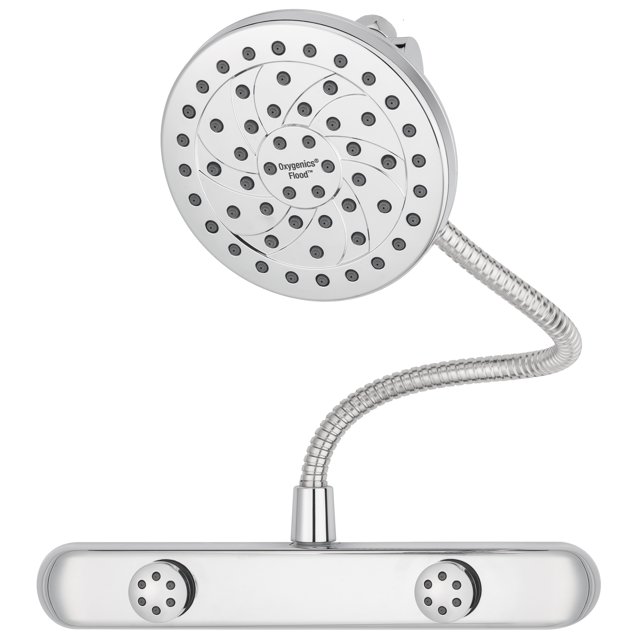 Oxygenics 3Spray BodyBar with Flood Chrome Combo Shower Head, Chrome