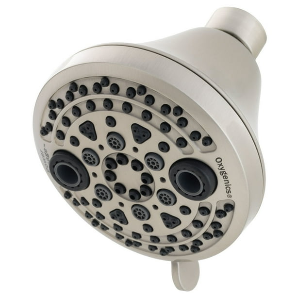 Oxygenics 88546 PowerMassage Brushed Nickel Fixed Shower Head