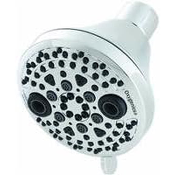 Oxygenics PowerMassage Fixed Showerhead - 5 Spray Settings, 1.75 GPM, Chrome Finish