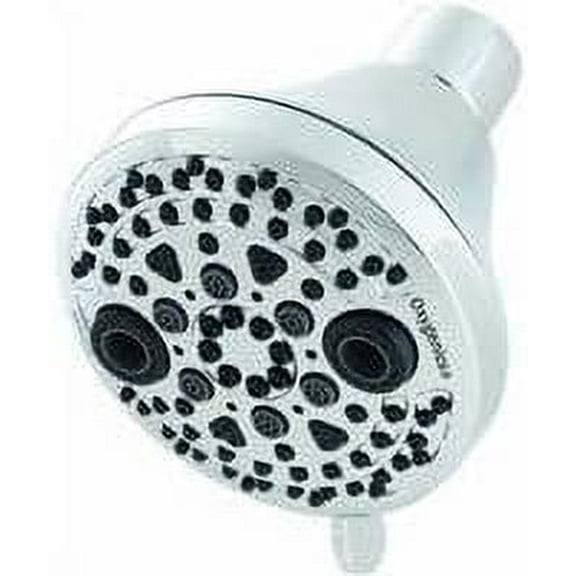 Oxygenics PowerMassage Fixed Showerhead - 5 Spray Settings, 1.75 GPM, Chrome Finish Wall-Mount, Standard " Shower-Arm Connection