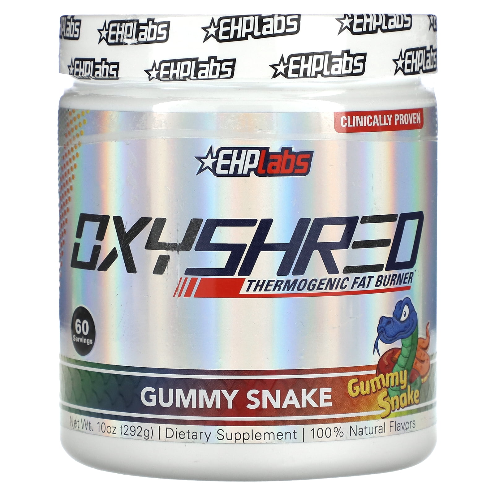 Oxyshred, Thermogenic Fat Burner, Gummy Snake, 10 oz (292 g), EHPlabs