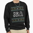 thumbnail image 1 of Oy To The World Funny Hanukkah Funny Graphic Unisex Sweatshirt Retro Sweater Art G26655, Up to Size 5XL, 1 of 2